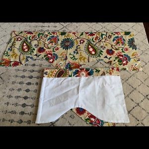 Two Custom Made Window Valance- Scalloped
